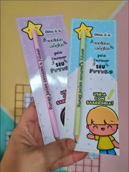 Card Lápis Kit Volta Ás Aulas | Pegue e Monte