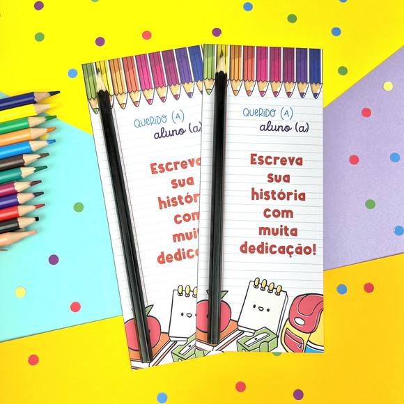 Cartão com Lápis Kit Volta Ás Aulas