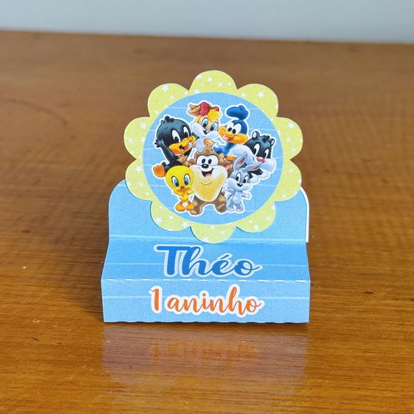 Porta Bis Duplo Personalizado Baby Looney Tunes Azul