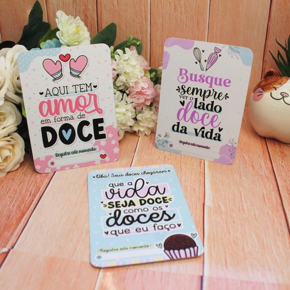 Cartão Agradecimento Doces Mimo Clientes