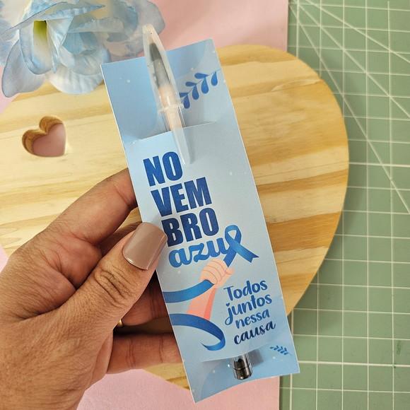 Card com Caneta Mimo Novembro Azul