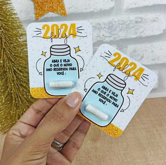 Card Cápsulas Mensagens Ano Novo