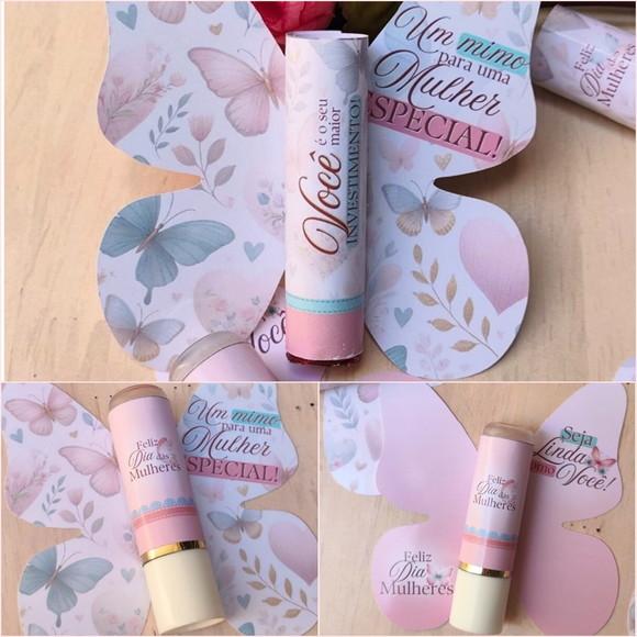 Card Personalizado com Manteiga de Cacau Dia da Mulher
