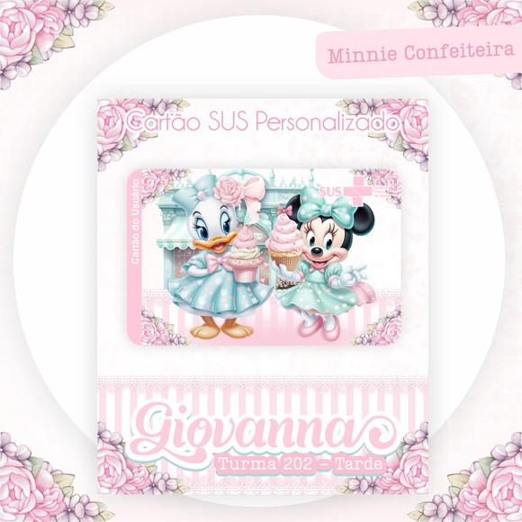 Cartão do Sus Personalizado Minnie Confeiteira