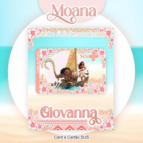Cartão do Sus Personalizado Moana