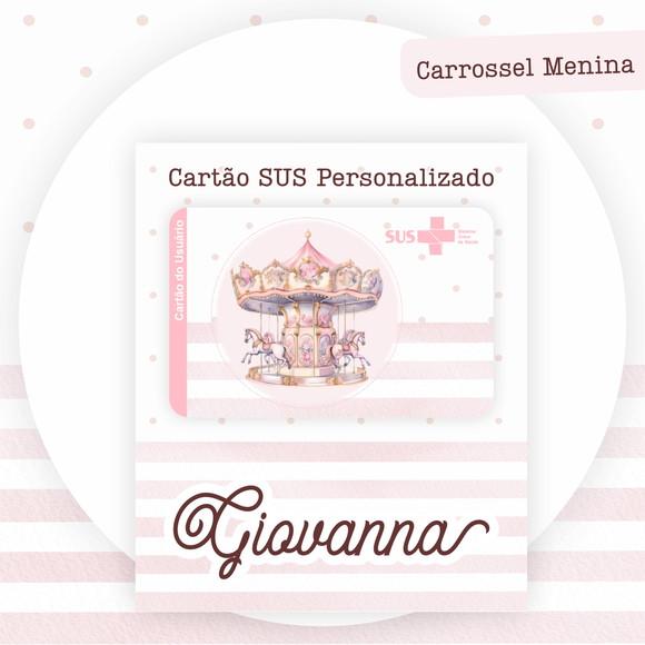 Cartão do Sus Personalizado Carrossel