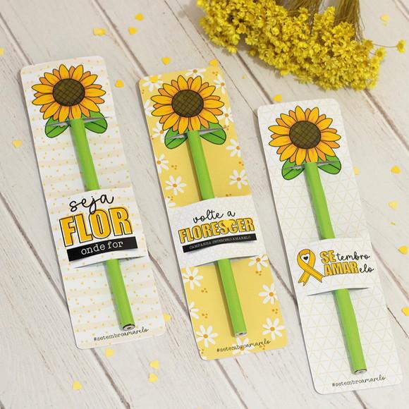 Cartão Personalizado Lápis Setembro Amarelo | Pegue Monte