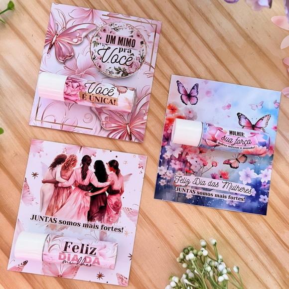 Card Personalizado com Manteia de Cacau Dia da Mulher