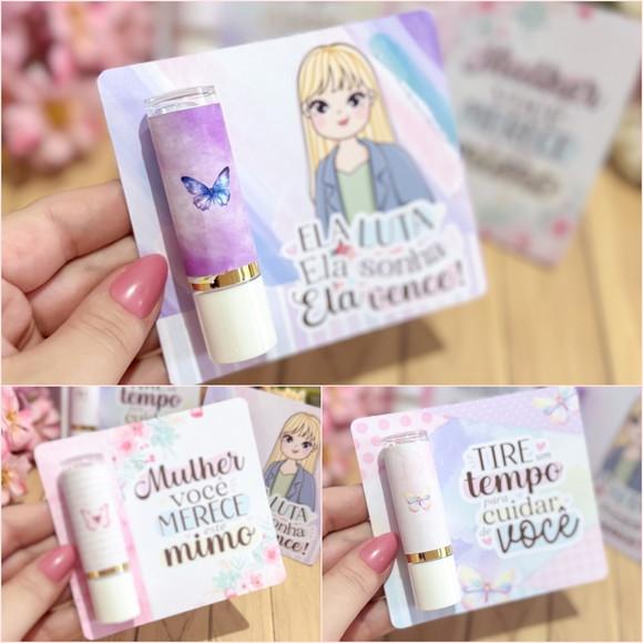 Card Personalizado com Manteiga de Cacau Dia da Mulher