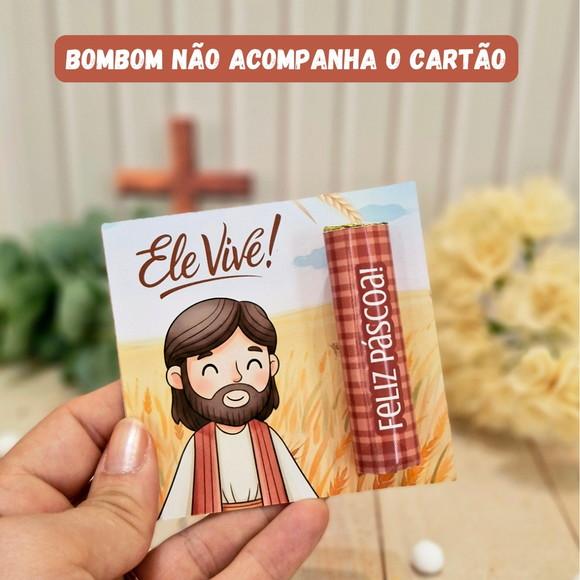 Cartão Personalizado para Páscoa 8x8 (sem Bombom)