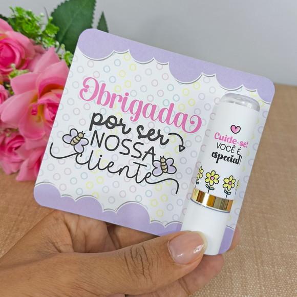 Card Personalizado com Manteiga de Cacau Mimo Clientes