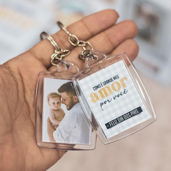 10 Chaveiros Personalizados Brinde Dia dos Pais