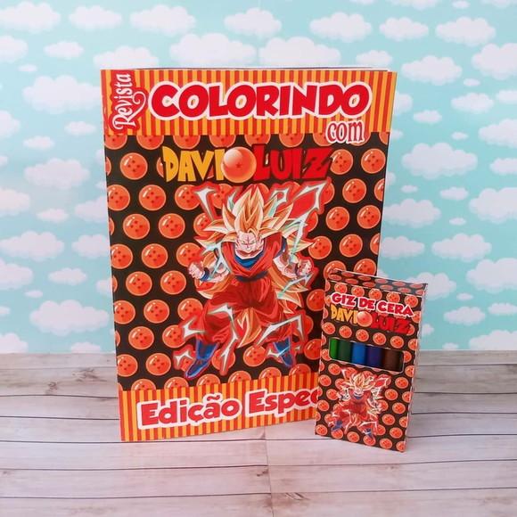 Kit de Colorir Personalizado Dragon Ball