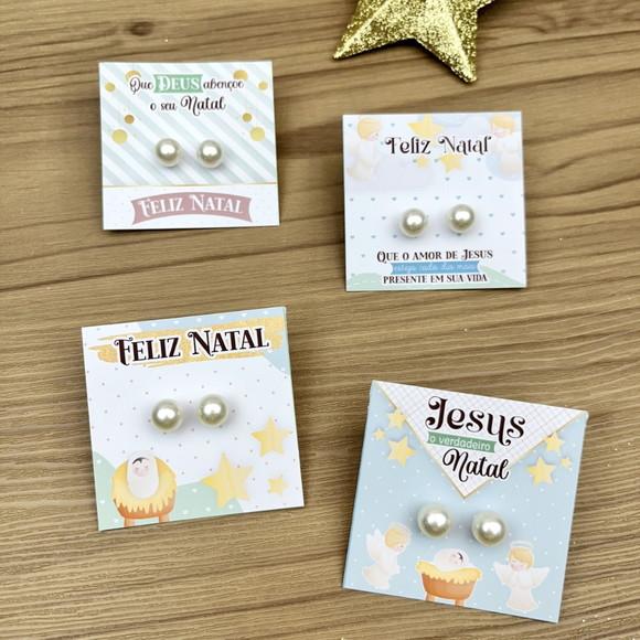 Cartão com Brinco Personalizado Natal Cristão