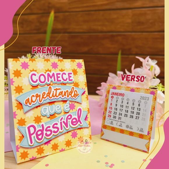 50 Calendários de Mesa Personalizado 2025