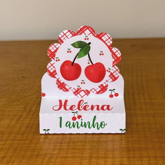 Porta Bis Duplo Personalizado Cerejinha | Pegue e Monte