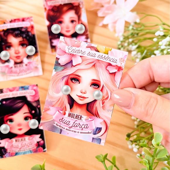 Brinco Mimo Personalizada Dia da Mulher | Pegue e Monte