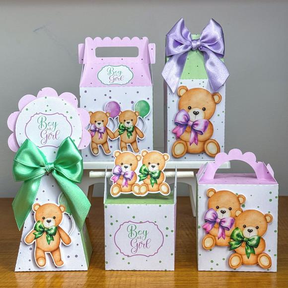 Kit 30 Caixas Chá Revelação (laços)