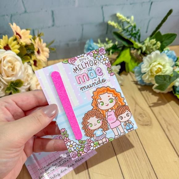 Mini Lixa Brinde Personalizado Dia das Mães | Pegue e Monte