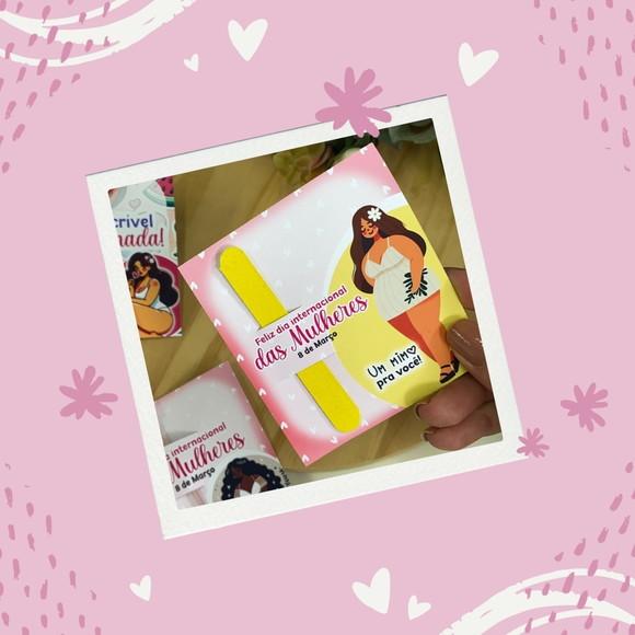 Card Personalizado com Lixa Dia das Mães | Pegue e Monte