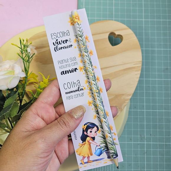 Card Lembrancinha com Lápis Mimo Setembro Amarelo
