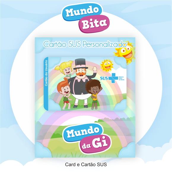 Cartão do Sus Personalizado Mundo Bita