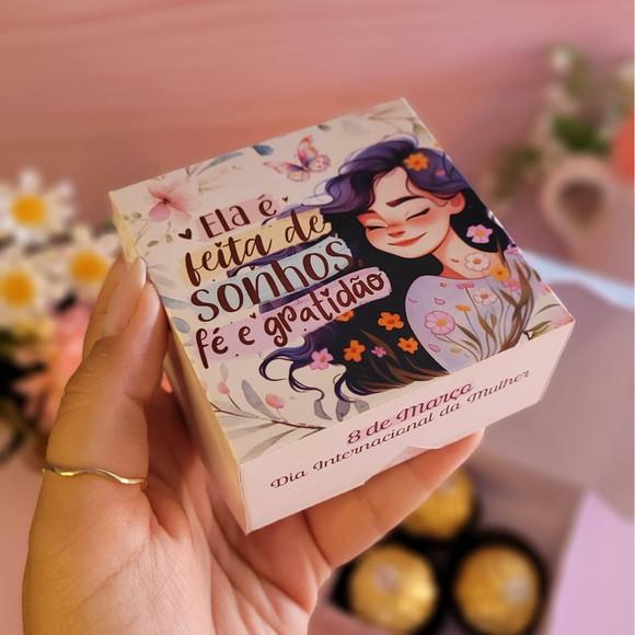 20 Caixas Personalizadas Dia da Mulher | Pegue e Monte