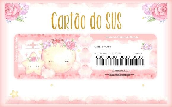 Cartão do Sus Personalizado