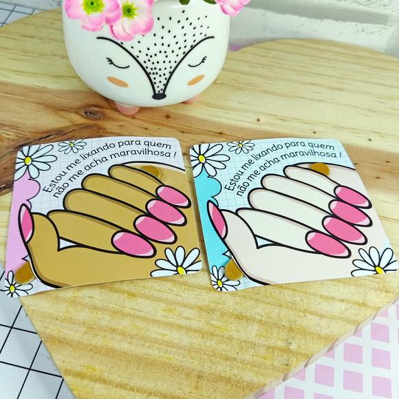 Card Personalizado Mini Lixa Dia da Mulher | Pegue e Monte