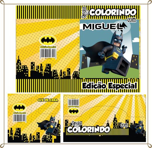 Kit de Colorir Personalizado Batman