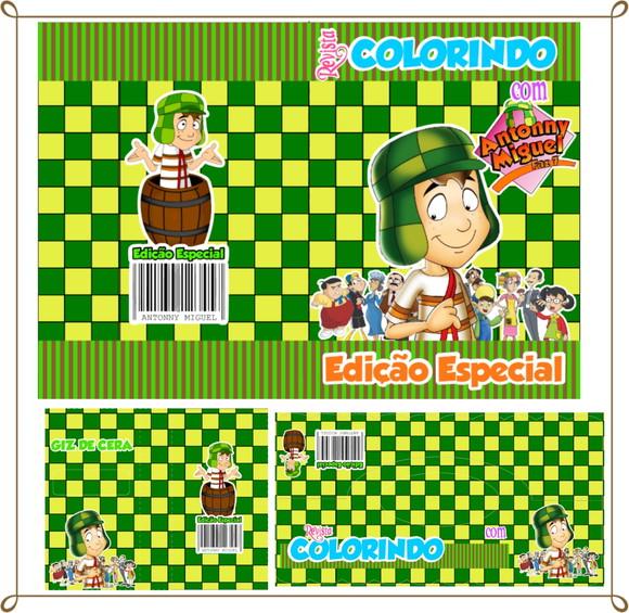 Kit de Colorir Personalizado Chaves