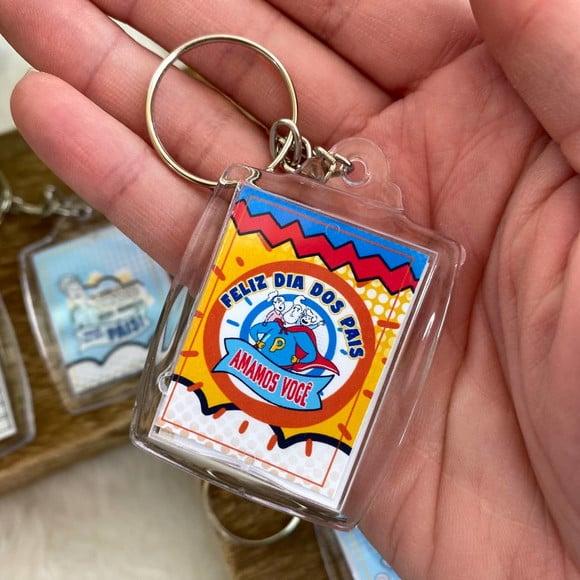 10 Chaveiros Personalizados Brinde Dia dos Pais