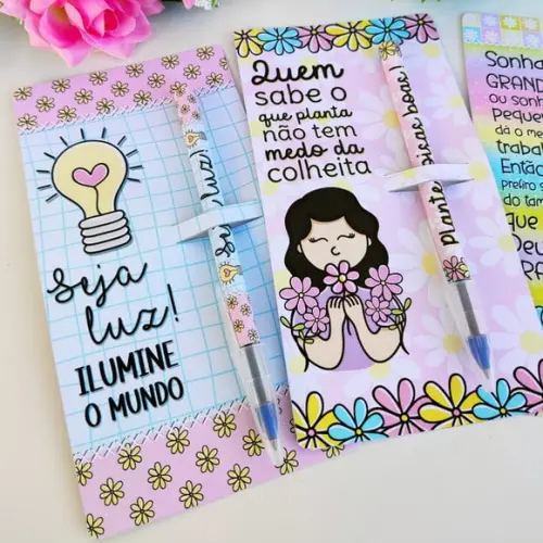 Card com Caneta Frases Motivacionais