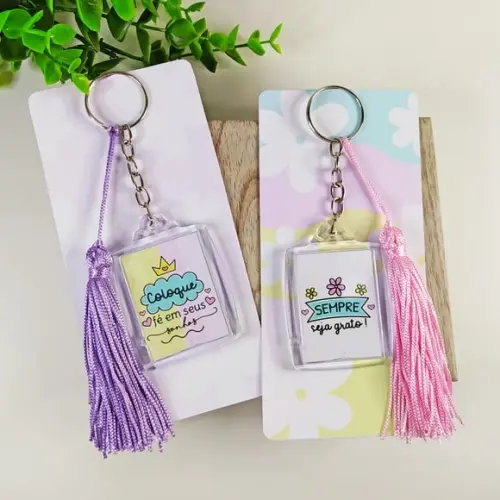 Chaveiro Personalizado Mimo Frases Motivacionais