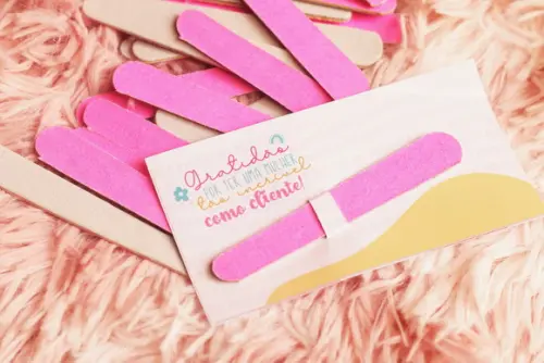 Card Personalizado Mini Lixa Dia da Mulher | Pegue e Monte