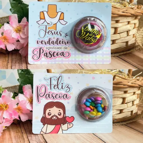 Cartão com Blister Páscoa Cristã
