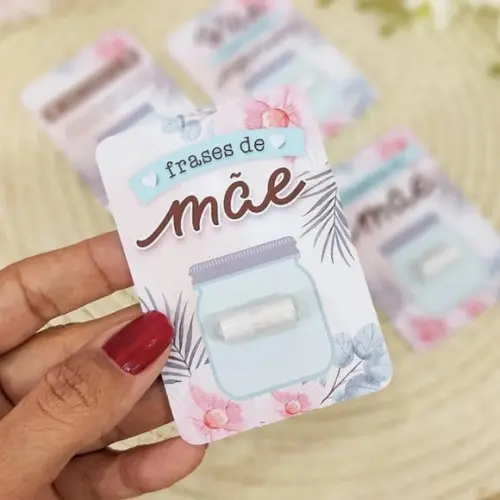 Card Cápsulas com Mensagens Dia das Mães