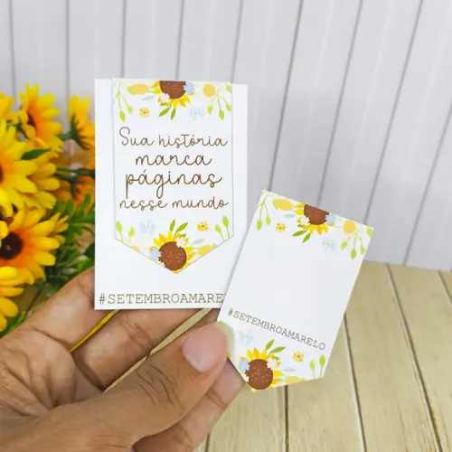 Marcador de Página Magnético Personalizado Setembro Amarelo