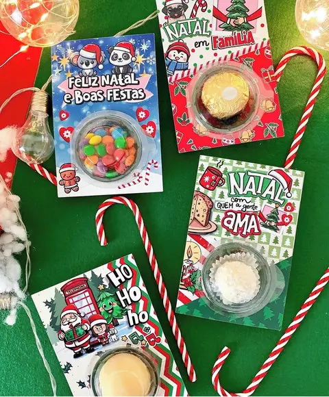 Cartão com Blister Natal