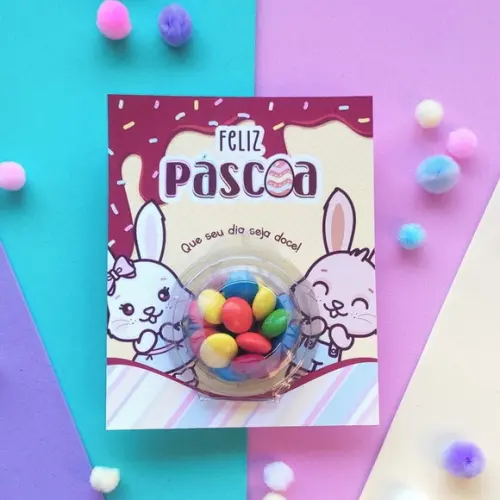 Cartão Personalizado com Blister Páscoa