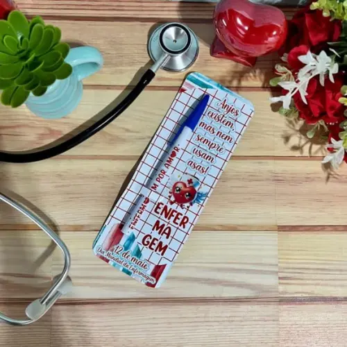 Cartão com Caneta Personalizada Enfermagem