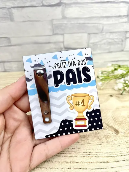 Card com Mini Cortador de Unhas Dia dos Pais