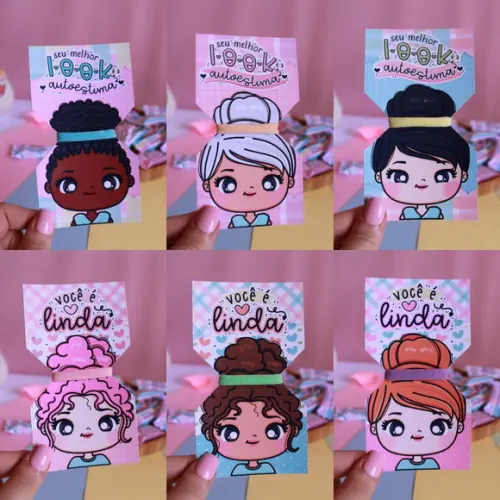 Card Personalizado com Xuxinha Dia da Mulher | Pegue e Monte