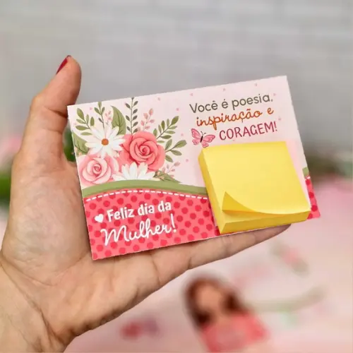Post It Personalizado Brinde Dia da Mulher