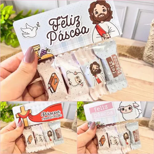 Balas com Lapelas Personalizadas Páscoa