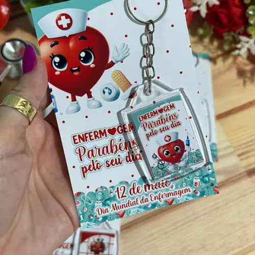 Chaveiro Personalizado Brinde Enfermagem