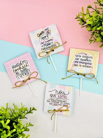 Pirulitos Personalizados Frases Motivacionais