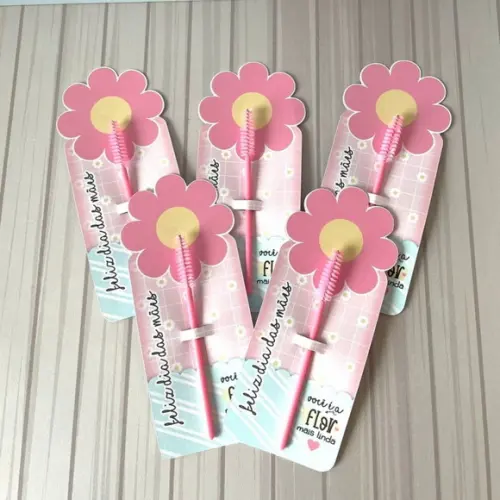 Tag Flor Personalizadas Escovinhas Dia das Mães