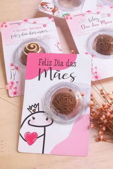 Cartão com Blister Dia das Mães