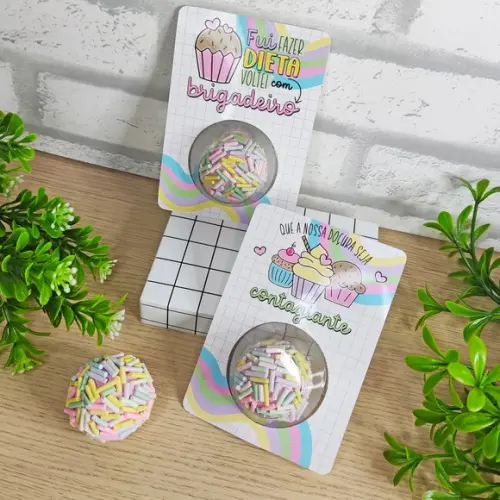Cartão com Blister Confeitaria